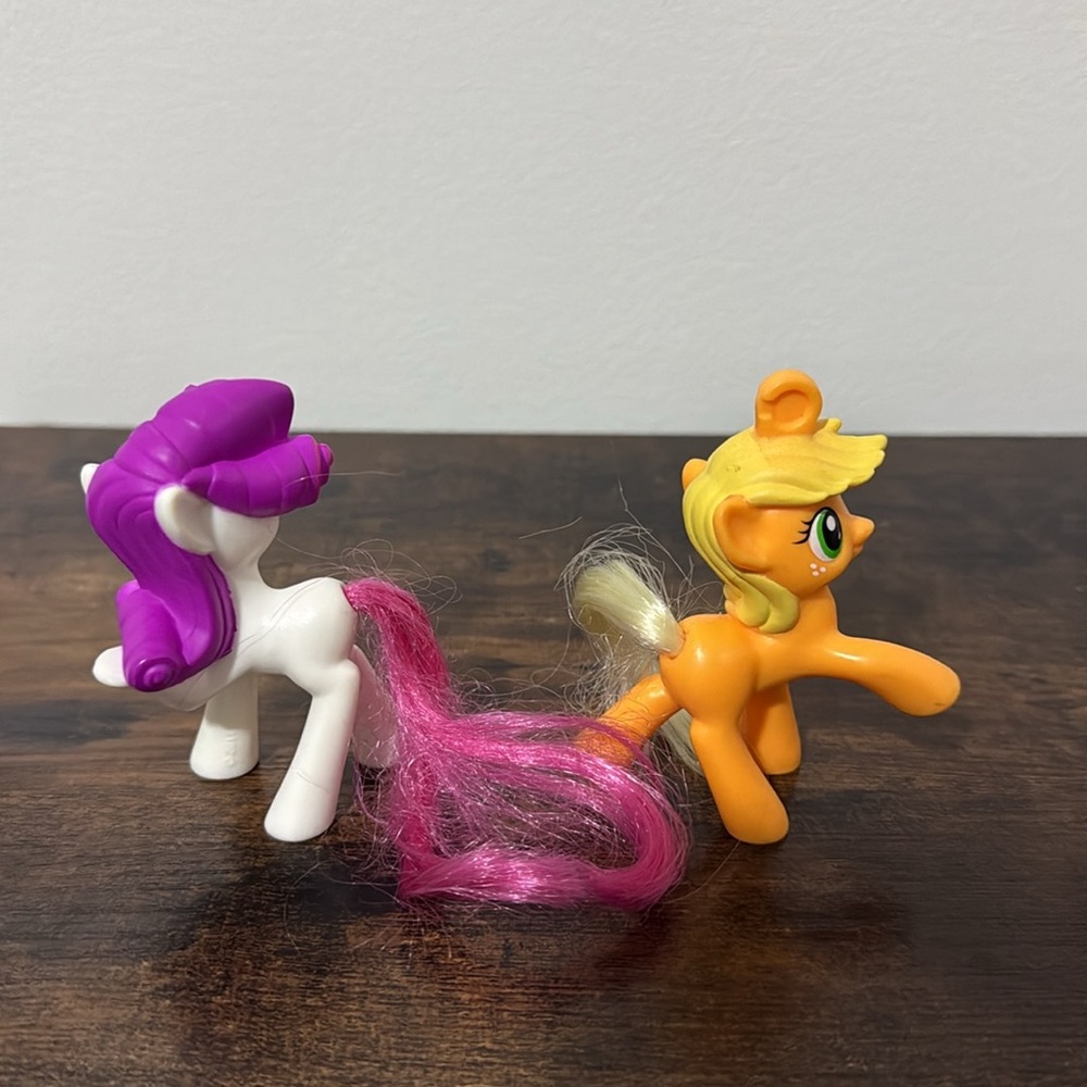 My Little Pony Mcdonalds Happy Meal Toy 3” Figures Mix Lot of 9 Brushable Tails - Picture 9 of 14